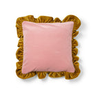 Kuddfodral Volang Dusty Pink / Amber