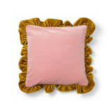 Kuddfodral Volang Dusty Pink/Amber 50x50 cm