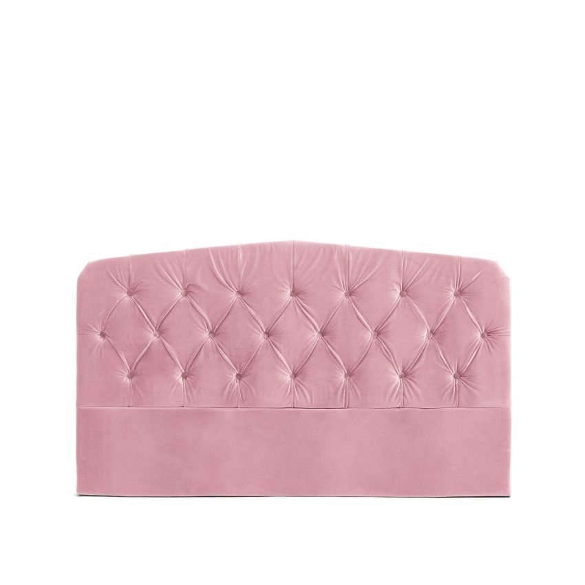 Darling Sänggavel Dusty Pink är en stoppad sänggavel i rosa sammet från Melimeli