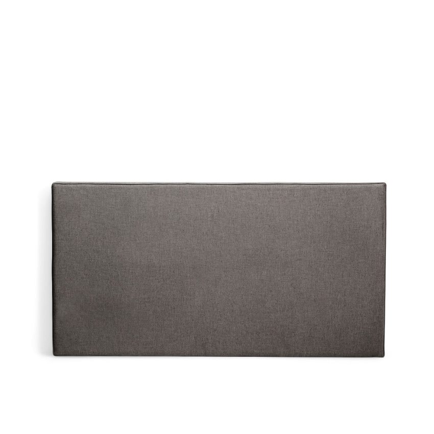 Bella rectangular headboard in dark grey linen from Melimeli
