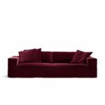 Luca Grande 3-seater sofa Ruby Red