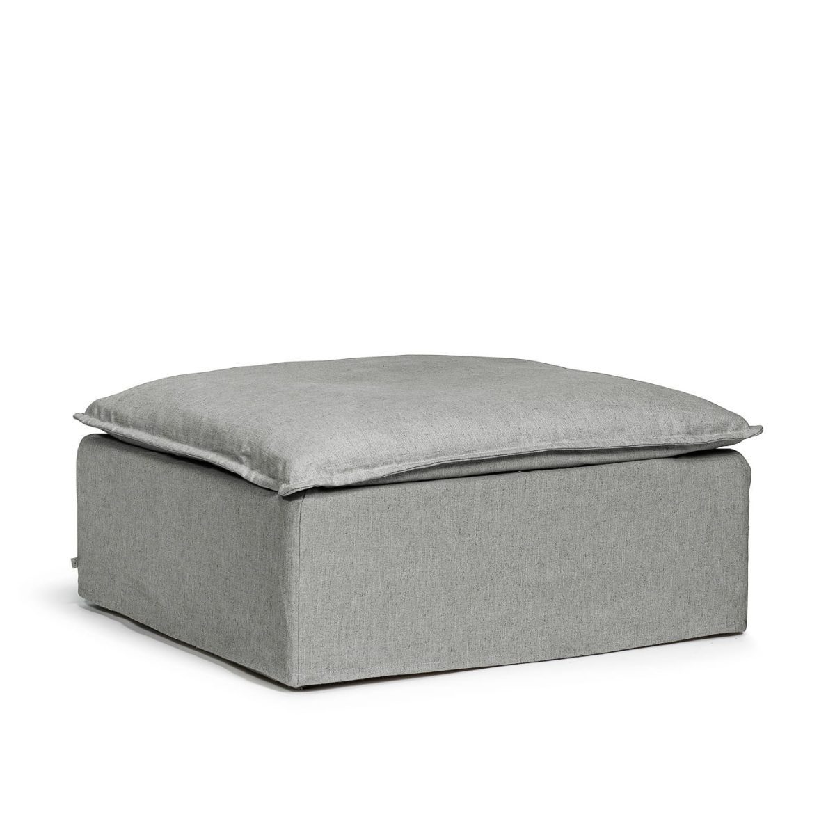 Upholstery Luca Footstool Medium Grey