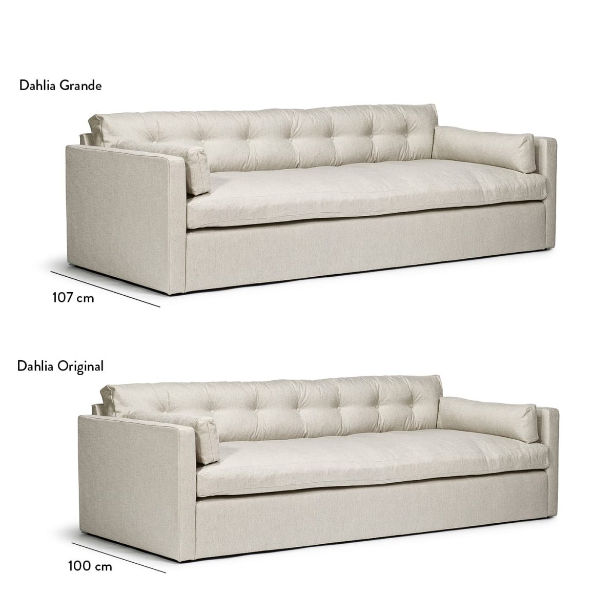 Dahlia Grande 3-seters sofa Deep Blue