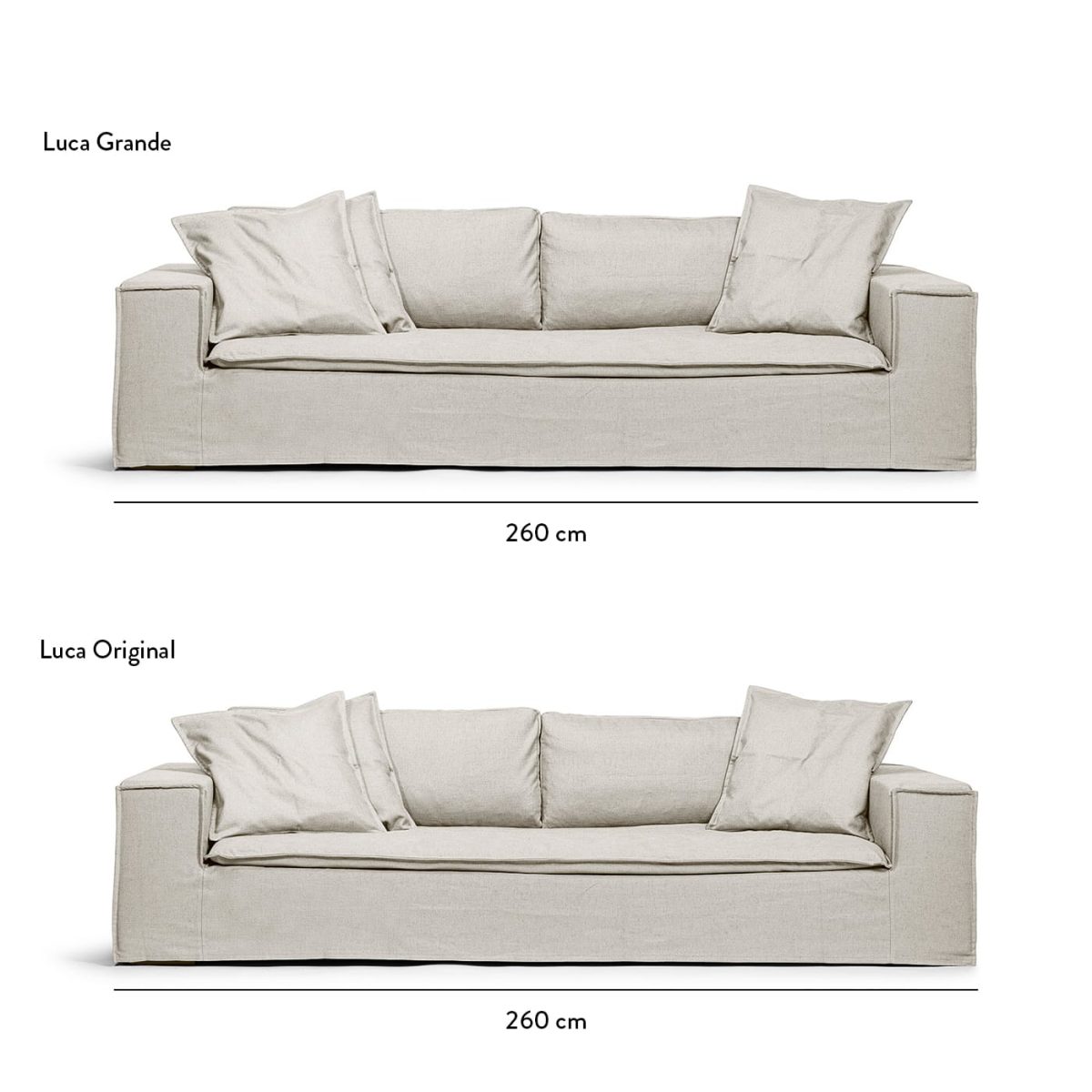 Luca Grande 3-seater sofa Deep Blue