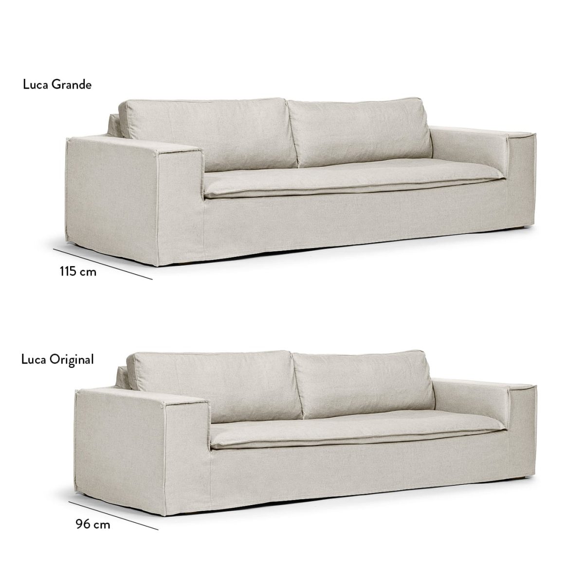 Luca Original 3-seater sofa Amber