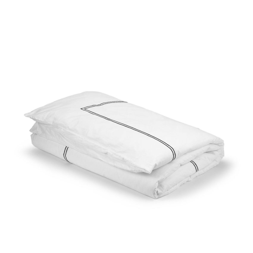 Påslakan för enkeltäcke Lyxiga vita sängkläder Melimeli