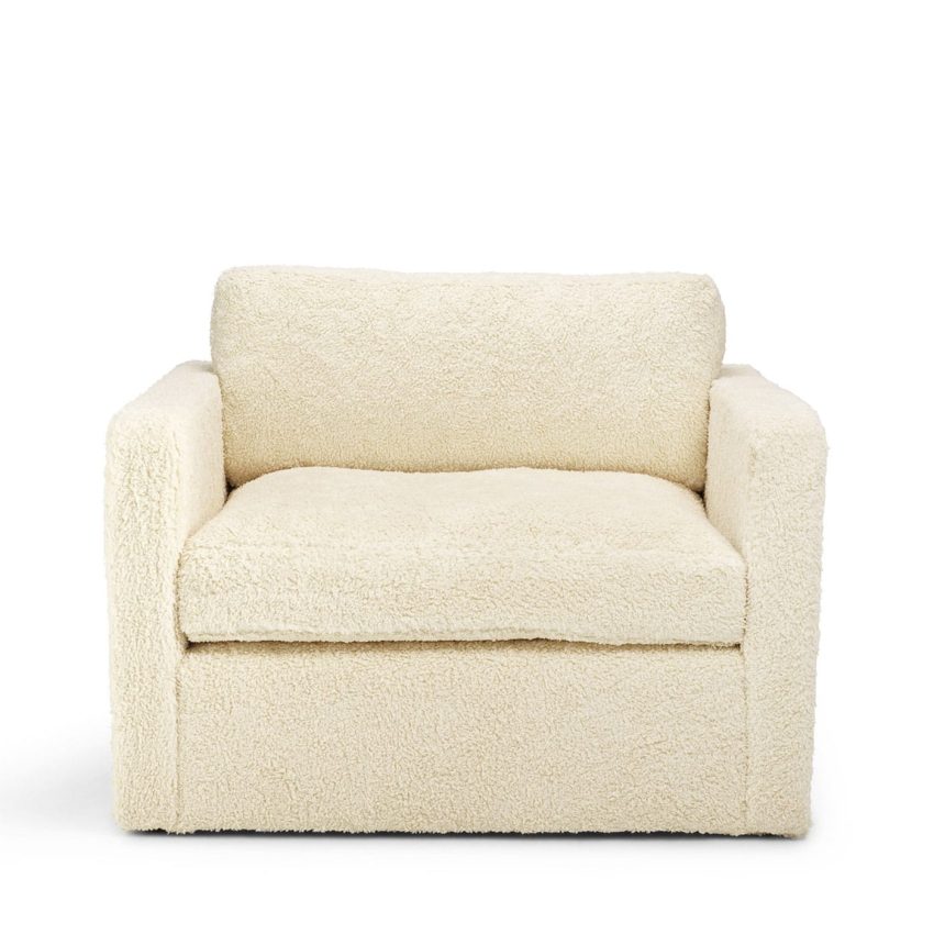 Dahlia Teddy armchair spacious large fluffy Melimeli