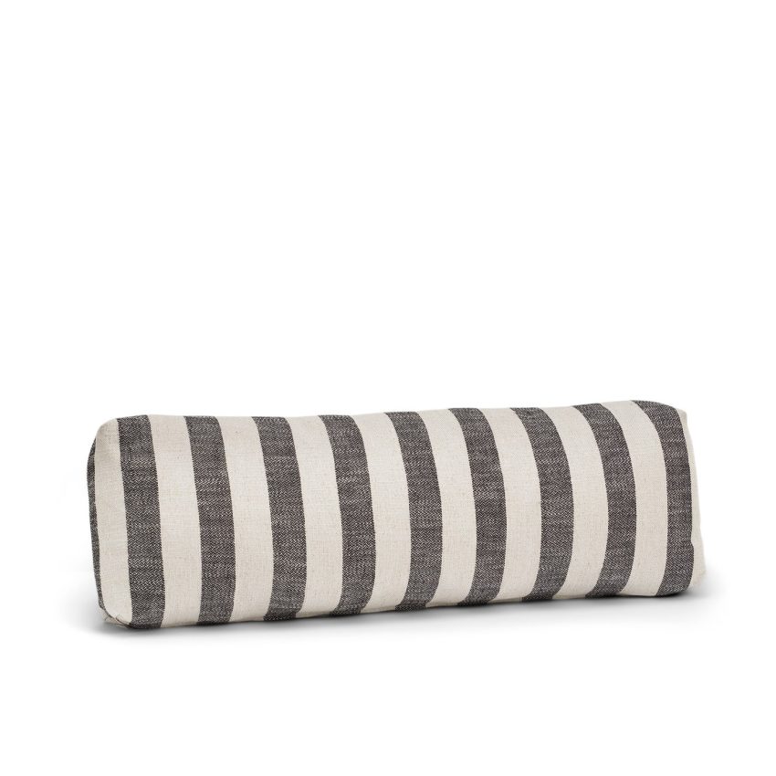 Striped round cushion