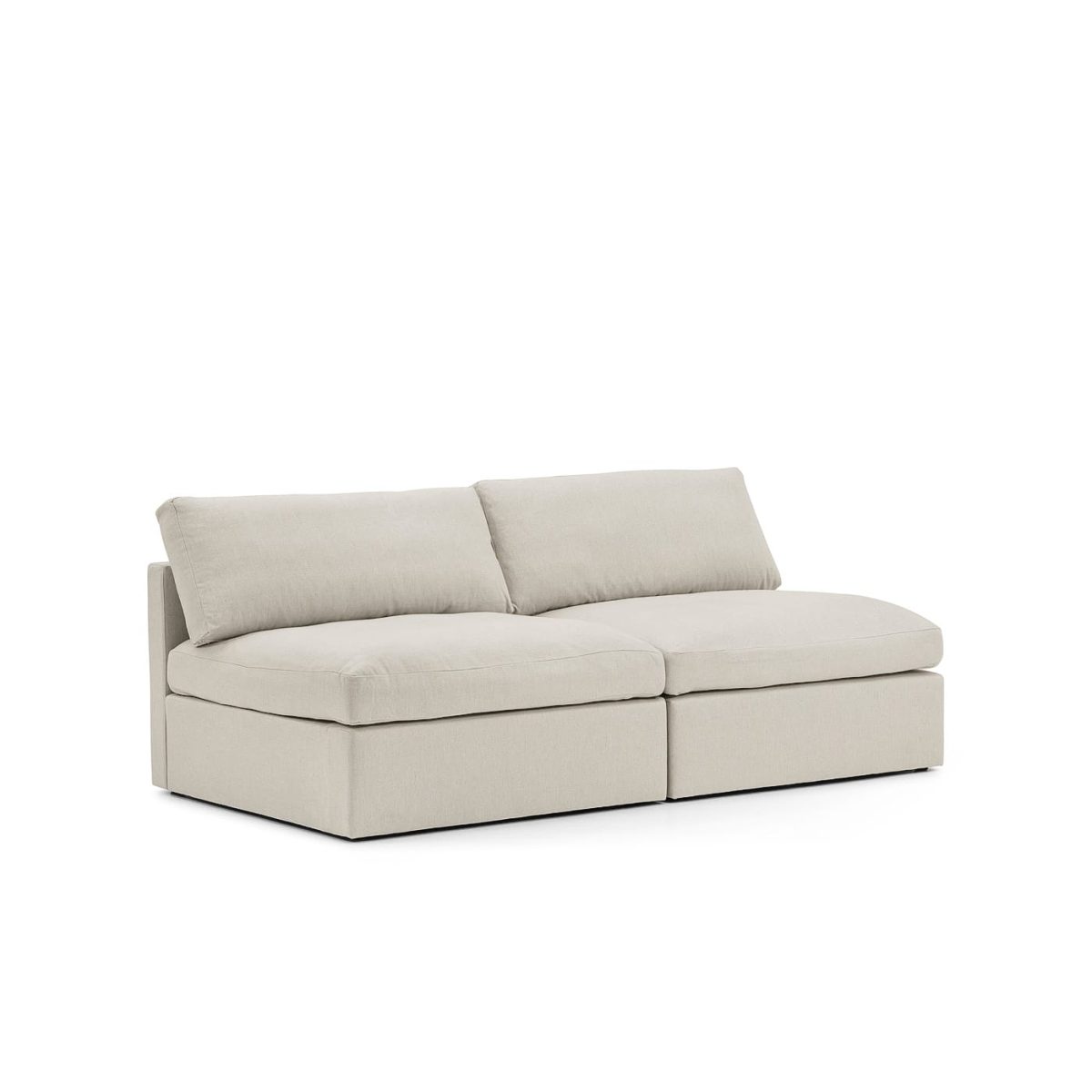 Lucie Grande 2-seater sofa (without armrest) Off White