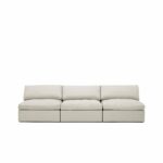 Lucie Grande 3-seater sofa (without armrest) Off White