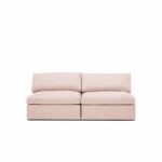 Lucie Grande 2-seater sofa (without armrest) Blush