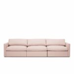 Lucie Grande 3-seater sofa Blush