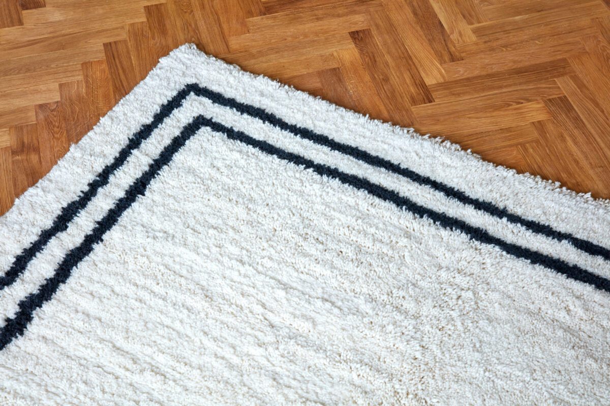 Frame Carpet Black 200×300 cm
