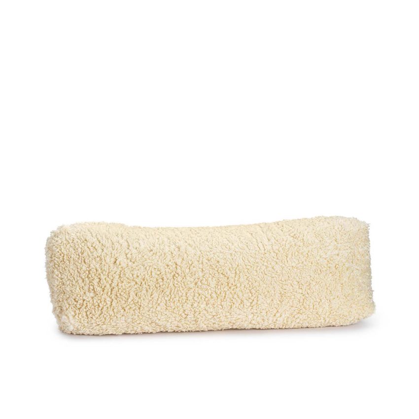 Dhalia Cushion Teddy is an elongated cushion in teddy fabric from Melimeli