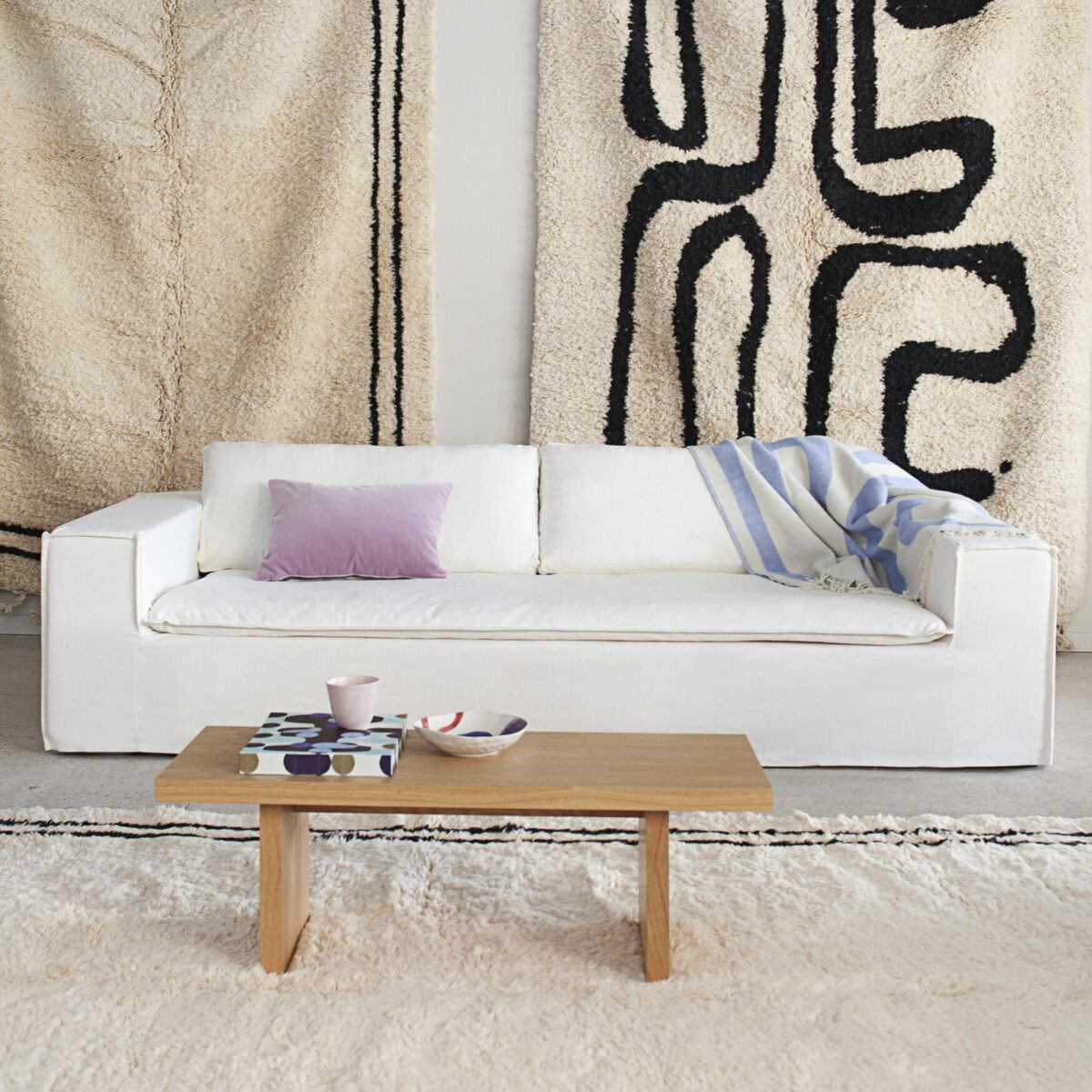 Upholstery Luca Original 3-Seat Sofa True White