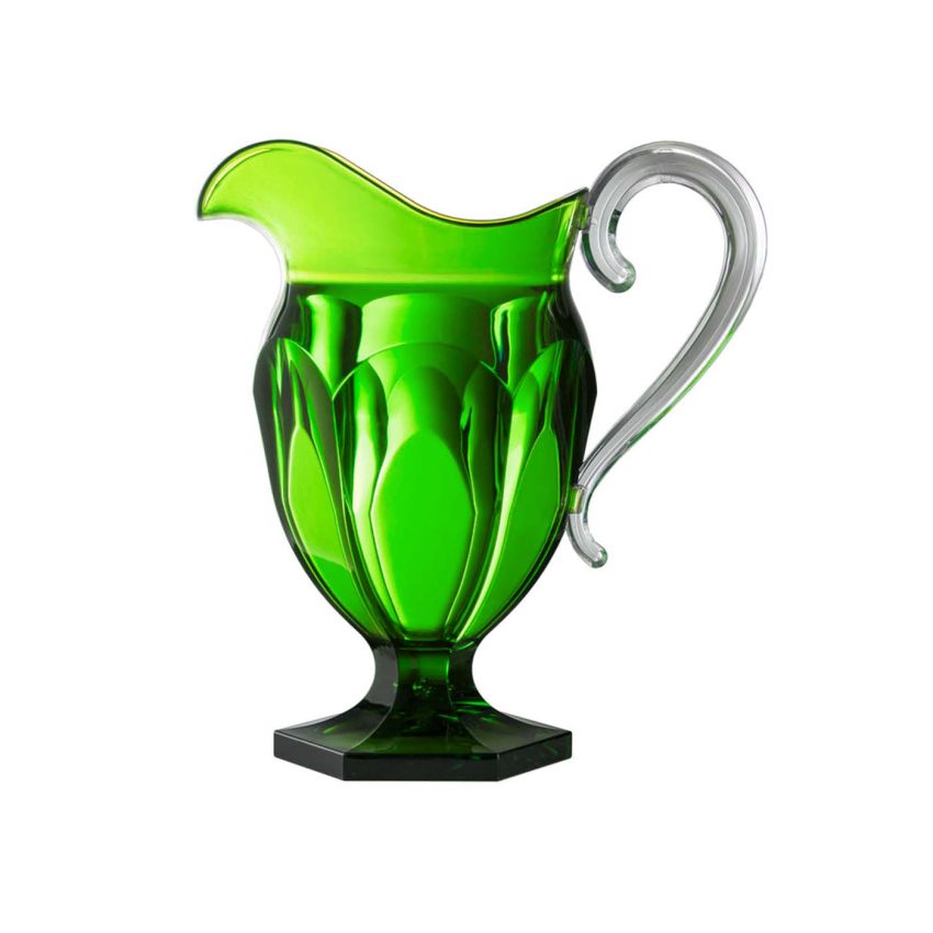 Green pitcher in plexi