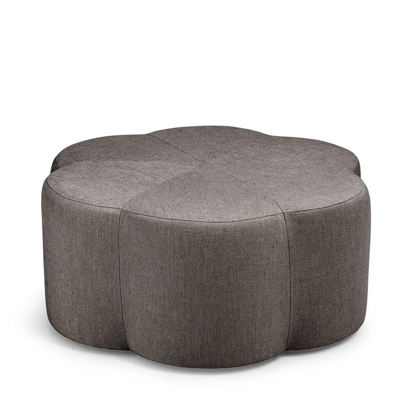 Dark grey seat cushion in linen fabric Melimeli