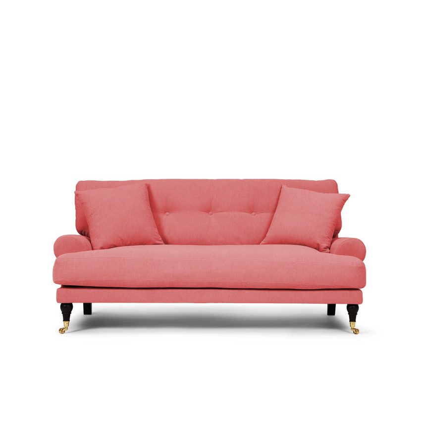 Red pink howard sofa from Melimeli