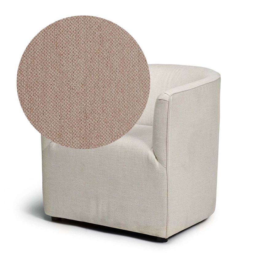 Vivi Armchair Elephant is a small armchair in light brown chenille from Melimeli