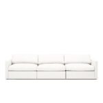 Lucie Grande 3-seater sofa True White