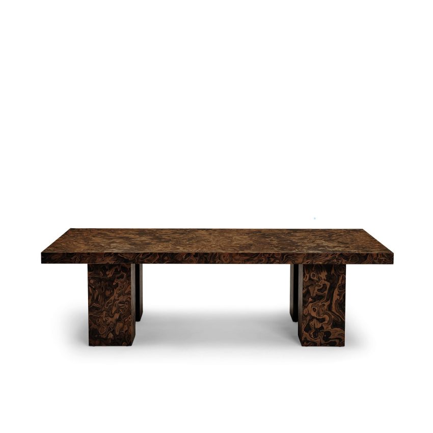 Kennedy Coffee Table Walnut Red from Melimeli with Scandinavian design