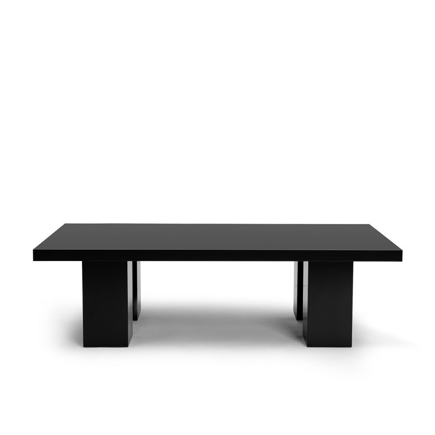 Kennedy black coffee table from Melimeli with Scandinavian design