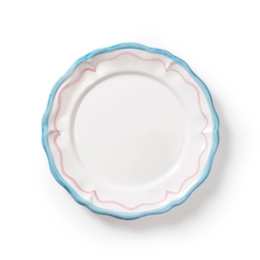 Gabriella Plate 28 cm, Blue/Pink